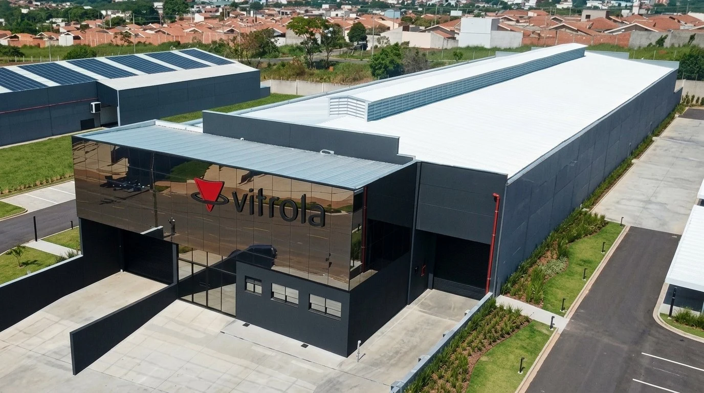 Fachada do centro de distribuição da Vitrola em São Paulo
